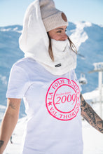 Charger l'image dans la galerie, T-Shirt femme blanc "LOGO ROSE"