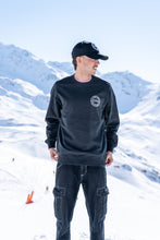 Load image into Gallery viewer, Pull Unisexe noir délavé "NEON GRIS"