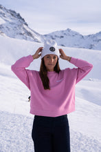 Load image into Gallery viewer, SWEAT FEMME COLROND ROSE+LOGO
