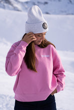 Load image into Gallery viewer, SWEAT FEMME COLROND ROSE+LOGO
