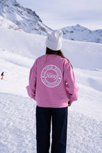 Load image into Gallery viewer, SWEAT FEMME COLROND ROSE+LOGO
