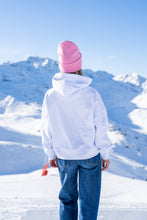 Charger l'image dans la galerie, HOODIE FEMME BLANC "LOGOROSE"
