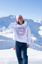 Charger l'image dans la galerie, HOODIE FEMME BLANC "LOGOROSE"
