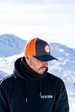 Load image into Gallery viewer, Casquette Flexfit Trucker grise&amp;orange LAFOLIEDOUCE
