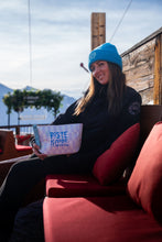 Load image into Gallery viewer, POCHETTE DAMIER PISTE NOIRE BLEU
