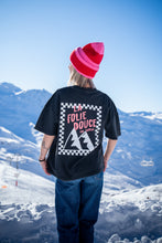 Charger l'image dans la galerie, T-shirt femme gris délavé "DAMIER"
