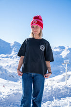 Charger l'image dans la galerie, T-shirt femme gris délavé "DAMIER"
