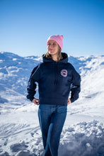 Charger l'image dans la galerie, HOODIE FEMME NAVY "SUNNY ROSE"
